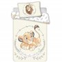 Housse de couette bebe Simba Le roi Lion 100x135 cm avec taie d'oreiller 40x60 cm | Linge/Parure de lit bébé idéal pour les lits
