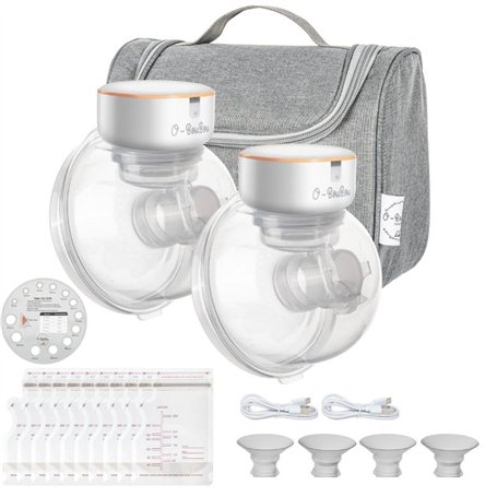 2 Tire Lait Electrique Main Libre en Silicone Avec Batterie à Longue Durée - 12 Niveaux & 4 Modes - Tire Lait Electrique Portabl