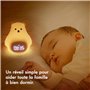 Kemi Goods Réveil Enfant Jour/Nuit avec Veilleuse LED – Contrôle Via Appli iOS/Android – Réveil Éducatif et Lumineux – Rechargea