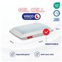 Espira Gel Cell Oreiller Rafraichissant 40x60 - Oreiller Dur Ergonomique Cervical Technologie Gel avec Soutien Dur Ferme - Confo