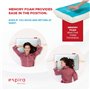 Espira Gel Cell Oreiller Rafraichissant 40x60 - Oreiller Dur Ergonomique Cervical Technologie Gel avec Soutien Dur Ferme - Confo