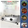 NJ-200SD Réchaud a Gaz Intérieur - 2 Feux Plaque de Cuisson Portable GPL 8.8kW