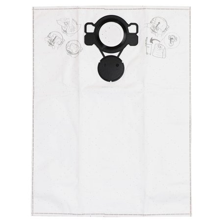 Mirka Fleece Sacs à poussière pour aspirateurs industriels Mirka 1025 L / 12 litres / 5 pièces / 8999000211 / Sacs à poussière e