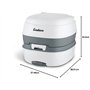 Enders Campingtoilette Mobil WC Chemietoilette,Blanc