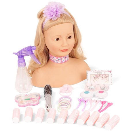 Götz Haarwerk 2492058 Signature Edition Tête à coiffer avec cheveux blonds