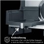 GRAEF G50 - Trancheuse universelle électrique, lame ondulée en acier inoxydable Ø 170 mm, épaisseur de coupe 0-20 mm, sécurité e