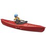bruder 63155 - bworld Kayak avec figurine, Figurine de jouet, Jouet aquatique