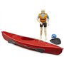 bruder 63155 - bworld Kayak avec figurine, Figurine de jouet, Jouet aquatique
