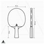JOOLA White Infinity Z Raquette de tennis de table professionnelle avec revêtement Micron X et boîte magnétique
