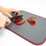 Westmark 62192270 Planche à découper pliable en plastique 3 en 1 Gris/rouge