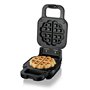 Cloer 6150 Waffle Pie Maker, Gaufrier pour Gaufres Fourrées, Mini Gaufres 11.5 cm ou avec Anneau d'Espacement pour Fourrages XXL