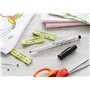 FABER-CASTELL 205066 - Set de marqueurs pour textiles pour tissus clairs, crayons pour tissus en 5 couleurs standard et crayon p