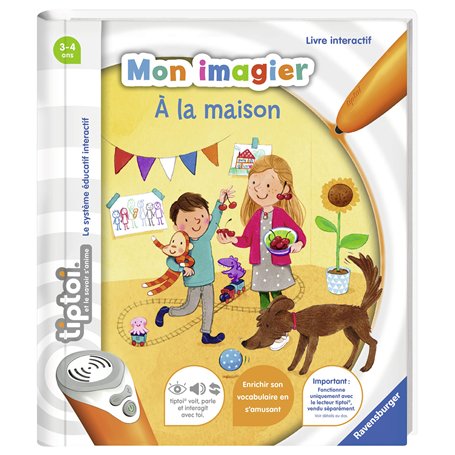 Ravensburger - Livre interactif tiptoi - Mon imagier à la maison - Jeux électroniques éducatifs sans écran en français - Enfants