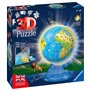 Ravensburger - Puzzle 3D Adulte Globe Terrasé avec Lumière | Puzzles 3D pour Adultes Et Enfants De 6 Ans Ou Plus | Maquettes À A