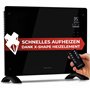 ProfiCare® Chauffage électrique avec façade en verre | Radiateur mobile également adapté au montage mural | Chauffage par convec
