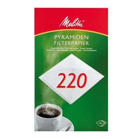 Melitta Papier à rouler pyramide 220 g - Blanc - Vendu par 100