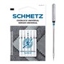 SCHMETZ | 5 Aiguilles pour machines à coudre | Overlock Universal | ELX705 CF/SY 2022 | Grosseur 90/14 | Attention: vérifiez le