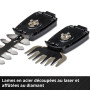 Einhell Cisaille à gazon taille-buissons sans fil GE-CG 18/100 Li T Kit Power X-Change (18 V, manche télescopique, acc. coupe-he