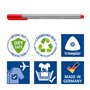 Staedtler - Triplus fineliner 334 - Blister 4 feutres triangulaires - Pointe superfine 0,3 mm bleus - En plastique 97% recyclé -