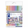 STAEDTLER 3200 C12PA Lot de 12 stylos de coloriage Design Journey à double pointe Largeur de trait 0