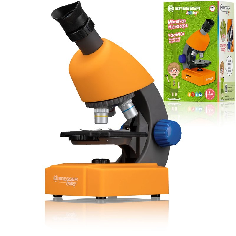 Kit Découverte Microscopie Microscope BRESSER Junior Pour Enfants - 40x-640x Grossissement - Éclairage LED - Support Smartphone - Kit Exploration Complet Microscope 50 Experiences Kit Découverte Microscopie Microscope BRESSER Junior Pour Enfants - 40x-640x Grossissement - Éclairage LED - Support Smartphone - Kit Exploration Complet Microscope 50 Experiences