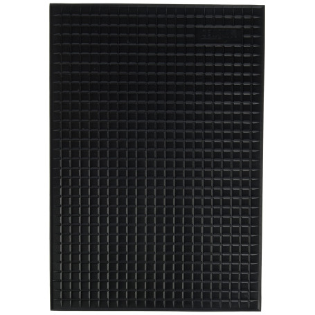 UNITEC 74512 Tapis nid d'abeille Noir 42 x 29 cm