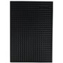 UNITEC 74512 Tapis nid d'abeille Noir 42 x 29 cm