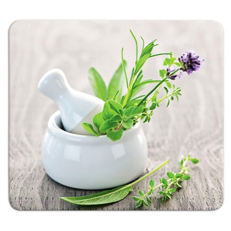 WENKO Protection plaques Cuisson Fond de hotte Jardin Fines Herbes | Couvre Plaque