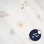 Julius Zöllner Housse pour matelas à langer en coton bio – Organic Night & Day Taille 85/75 cm