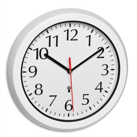 TFA Dostmann 60.3542.02 radiopiloté(e) Horloge Murale 30 cm Blanc pour Salle de Bain/pièce Humide