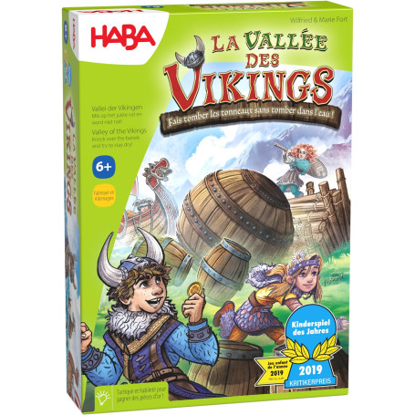 HABA - La Vallée des Vikings - Jeu de société Enfant et Famille - Jeu d'adresse Tactique et de stratégie - Prix de l'année - Gra