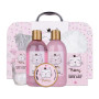 Accentra - Set cadeau Princess Kitty pour filles & femmes - Kit douche 7 pcs avec bain moussant