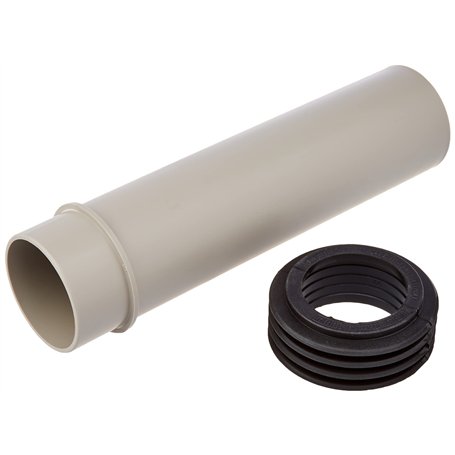 Geberit – Extension de tube de chasse Geberit avec manchon scellement : d45 mm Gris granit (152.434.06.1)