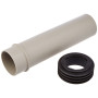 Geberit – Extension de tube de chasse Geberit avec manchon scellement : d45 mm Gris granit (152.434.06.1)