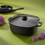 kela Cocotte ovale 8 litres ATURA, Dutch Oven, Cocotte en fonte avec couvercle Induction, fonte d'aluminium à revêtement céramiq