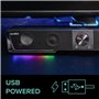 Speedlink Gravity RGB Barre de Son stéréo - Haut-Parleur Bluetooth pour Smartphone/Tablette - Éclairage RVB - Prise Casque et Mi
