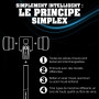 Halder Marteau non-destructif SIMPLEX, diam. 40mm, superplast.
