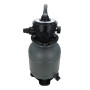 Groupe Filtration Piscine - Maxi 15m3 - Fourni avec Balles Filtrantes - Connexion Tubes 32/38 - Equipé de Vanne Multivoies/Manom