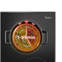 Midea KF500IX Plaque de cuisson - 60 cm, 4 zones, Touch Slider, Minuteries individuelles, Noir
