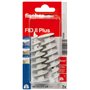 fischer - Cheville Nylon FID II Plus - Fixation dans Panneaux d'isolant PSE et PU/Blister de 2 pièces