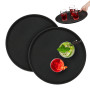 Relaxdays Lot de 2 Plateaux de Service Ronds