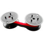 Farbbandfabrik Ruban encreur compatible avec Olympia CPD 5212 E Noir/rouge Taille 51