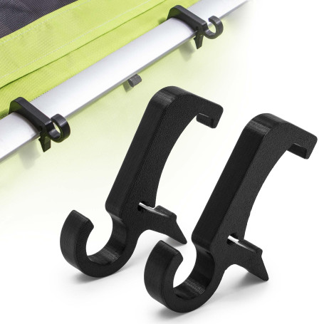 Mobilefox Lot de crochets pour sac à dos et casque de vélo Thule Chariot Vélo Remorque