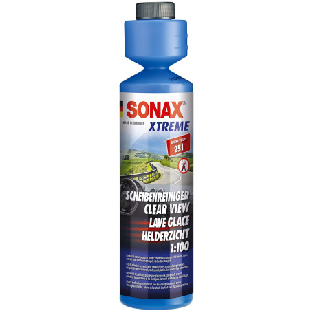 SONAX Xtreme Lave-Glace 1:100 (250 ML) concentré de Nettoyage pour Le système de Lave-Glace en été pour Une visibilité sûre | Ré