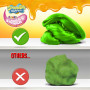 MAGIC DOUGH Bob l'éponge - Boîte de 70 g - Pâte à modeler magique pour enfants - Design Bob l'éponge - 3 variantes de couleurs -