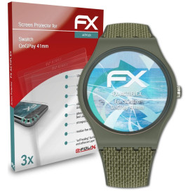 atFoliX Protecteur d'écran compatible avec Swatch OnGPay 41mm Film Protecteur