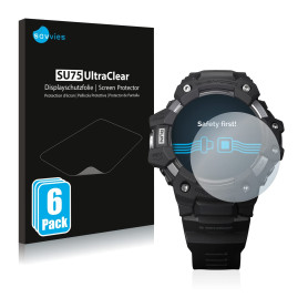 savvies Protection Ecran pour Casio G-Shock GBD-H1000 (6 Pièces) - Film Protection Ultra Clair