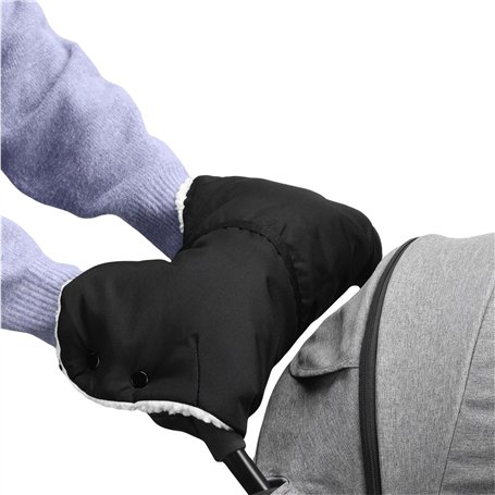 Navaris Chauffe Main Poussette Bebe - Gant Moufle Poussette Yoyo Triple ou Double avec Feutre Doux à l'Intérieur - Manchon Prote
