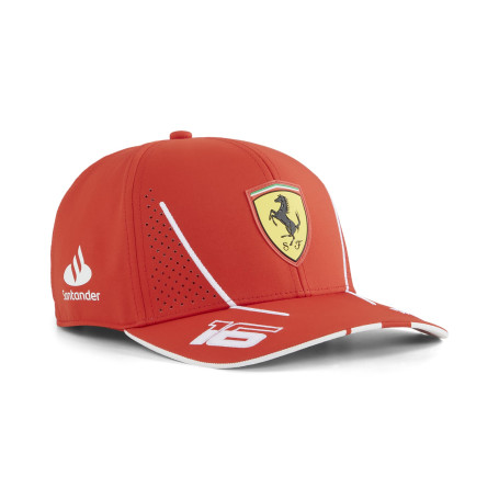 PUMA Casquette Charles Leclerc Scuderia Ferrari 2024 - Rouge Brûlé - Taille Unique