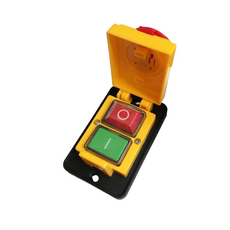 Trade-Shop Interrupteur principal marche/arrêt pour machines 16 A 250 V pour scie circulaire